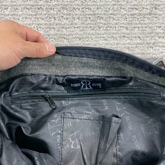 Jamaica Women's Shoulder Bag 14" X 10" X 4" Gray Robin Ruth - ZIPPER DEFECT - Picture 7 of 13